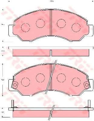 Комплект тормозных колодок, дисковый тормоз