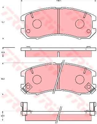 Комплект тормозных колодок, дисковый тормоз