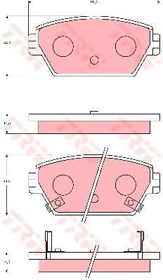 Комплект тормозных колодок, дисковый тормоз