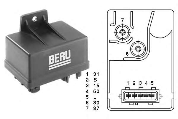 Реле свічок розжарювання Citroen Jumper/Fiat Ducato/Iveco Daily 1.9TD-2.5D 78-06 (12V)