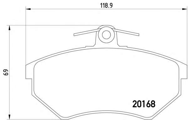 Комплект тормозных колодок, дисковый тормоз