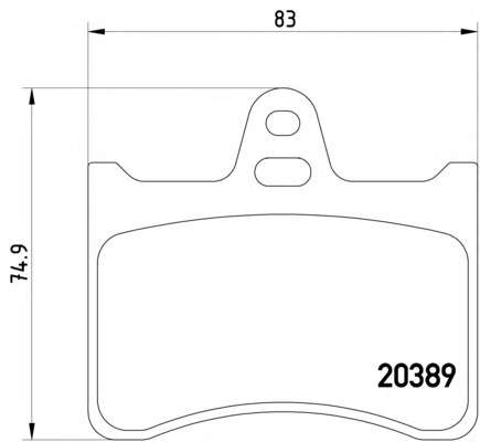 Комплект тормозных колодок, дисковый тормоз