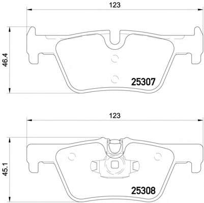Комплект тормозных колодок, дисковый тормоз