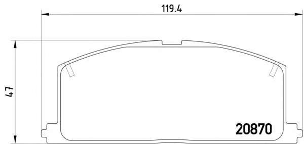 Комплект тормозных колодок, дисковый тормоз