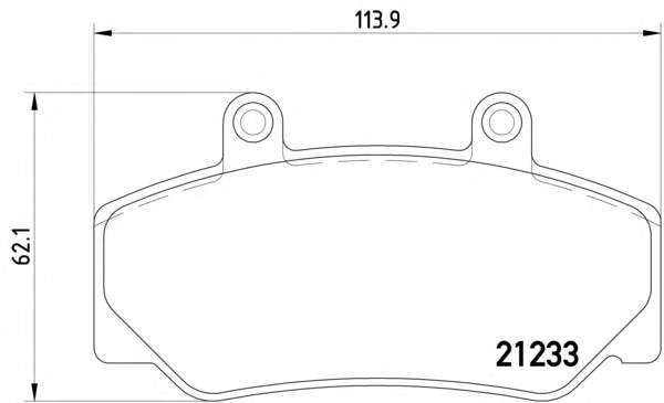 Комплект тормозных колодок, дисковый тормоз