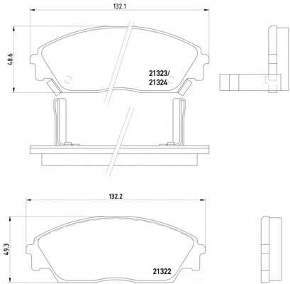 Комплект тормозных колодок, дисковый тормоз