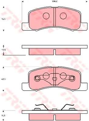 Комплект тормозных колодок, дисковый тормоз