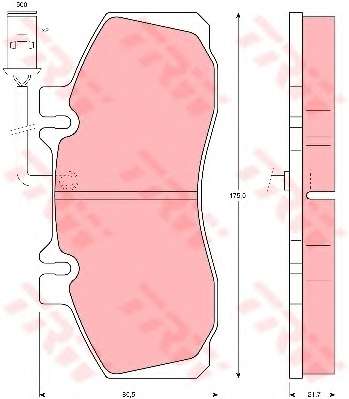 Комплект тормозных колодок, дисковый тормоз