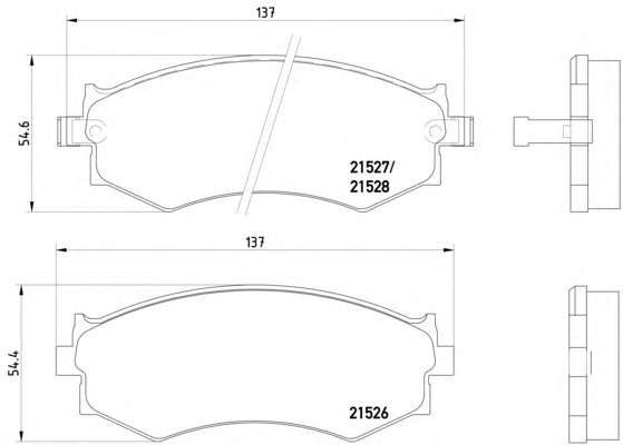 Комплект тормозных колодок, дисковый тормоз