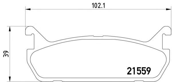 Комплект тормозных колодок, дисковый тормоз