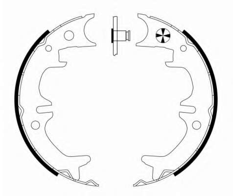 Комплект тормозных колодок, стояночная тормозная система