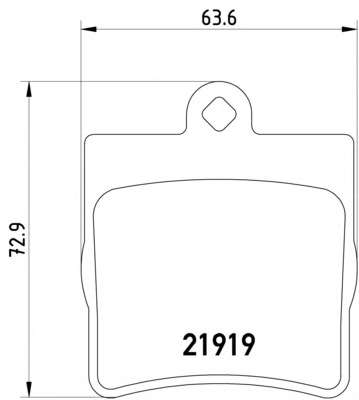 Комплект тормозных колодок, дисковый тормоз