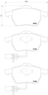 Комплект тормозных колодок, дисковый тормоз