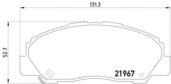 Комплект тормозных колодок, дисковый тормоз
