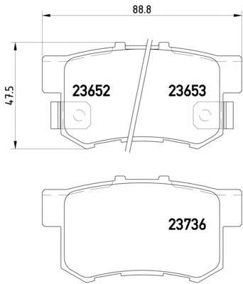 Комплект тормозных колодок, дисковый тормоз