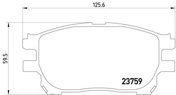Комплект тормозных колодок, дисковый тормоз