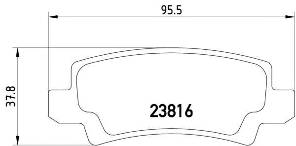 Комплект тормозных колодок, дисковый тормоз