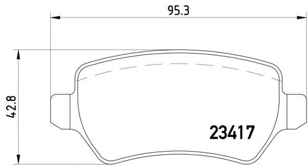 Комплект тормозных колодок, дисковый тормоз