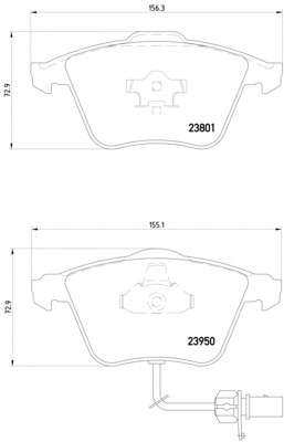 Комплект тормозных колодок, дисковый тормоз