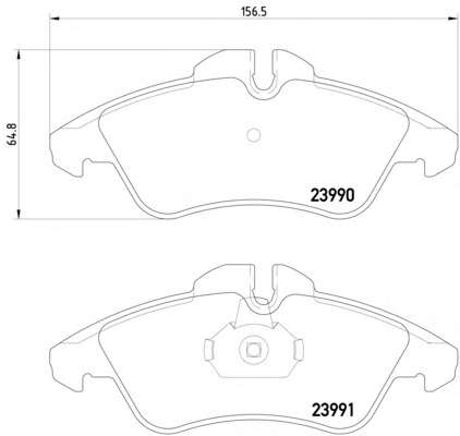 Комплект тормозных колодок, дисковый тормоз