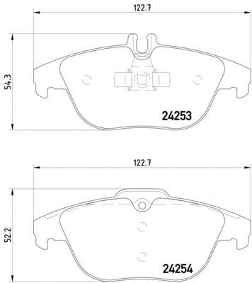 Комплект тормозных колодок, дисковый тормоз