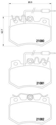 Комплект тормозных колодок, дисковый тормоз