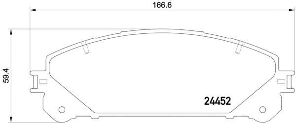 Комплект тормозных колодок, дисковый тормоз