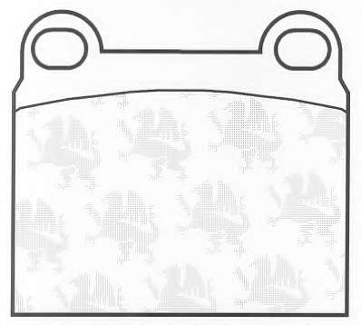 Комплект тормозных колодок, дисковый тормоз