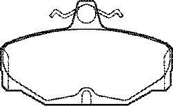 Комплект тормозных колодок, дисковый тормоз