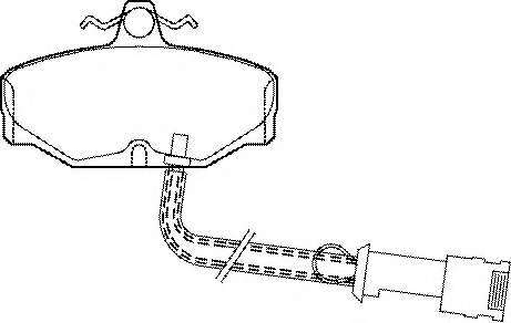 Комплект тормозных колодок, дисковый тормоз
