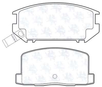 Комплект тормозных колодок, дисковый тормоз