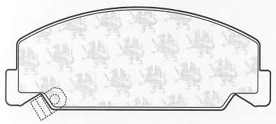 Комплект тормозных колодок, дисковый тормоз