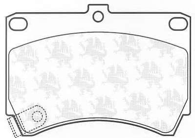 Комплект тормозных колодок, дисковый тормоз