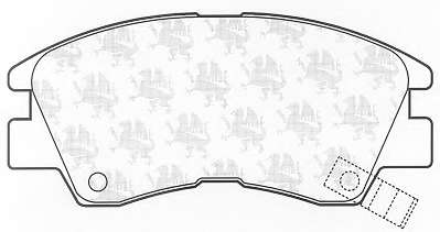 Комплект тормозных колодок, дисковый тормоз