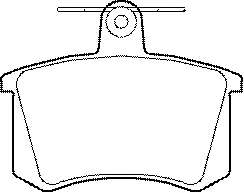 Комплект тормозных колодок, дисковый тормоз