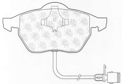 Комплект тормозных колодок, дисковый тормоз