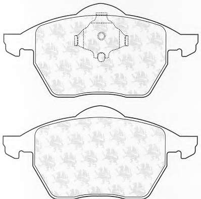 Комплект тормозных колодок, дисковый тормоз