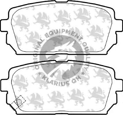 Комплект тормозных колодок, дисковый тормоз