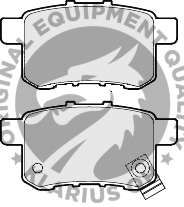 Комплект тормозных колодок, дисковый тормоз