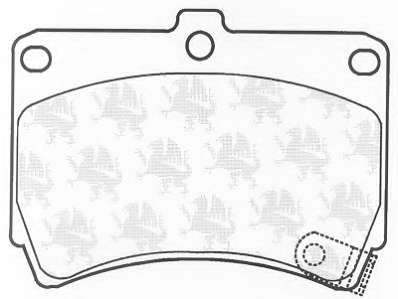 Комплект тормозных колодок, дисковый тормоз