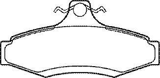 Комплект тормозных колодок, дисковый тормоз
