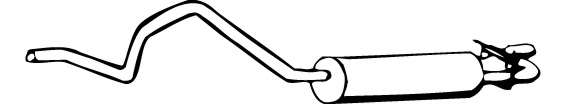 Глушитель выхлопных газов конечный