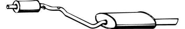 Глушитель выхлопных газов конечный