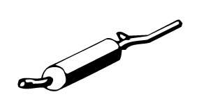 Глушитель выхлопных газов конечный