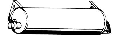 Средний глушитель выхлопных газов
