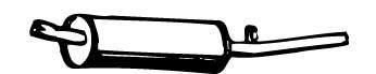 Глушитель выхлопных газов конечный