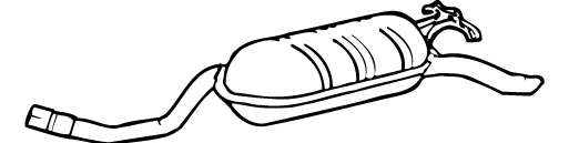 Глушитель выхлопных газов конечный
