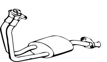 Предглушитель выхлопных газов