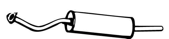 Глушитель выхлопных газов конечный
