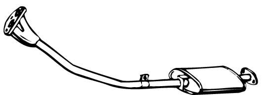 Предглушитель выхлопных газов